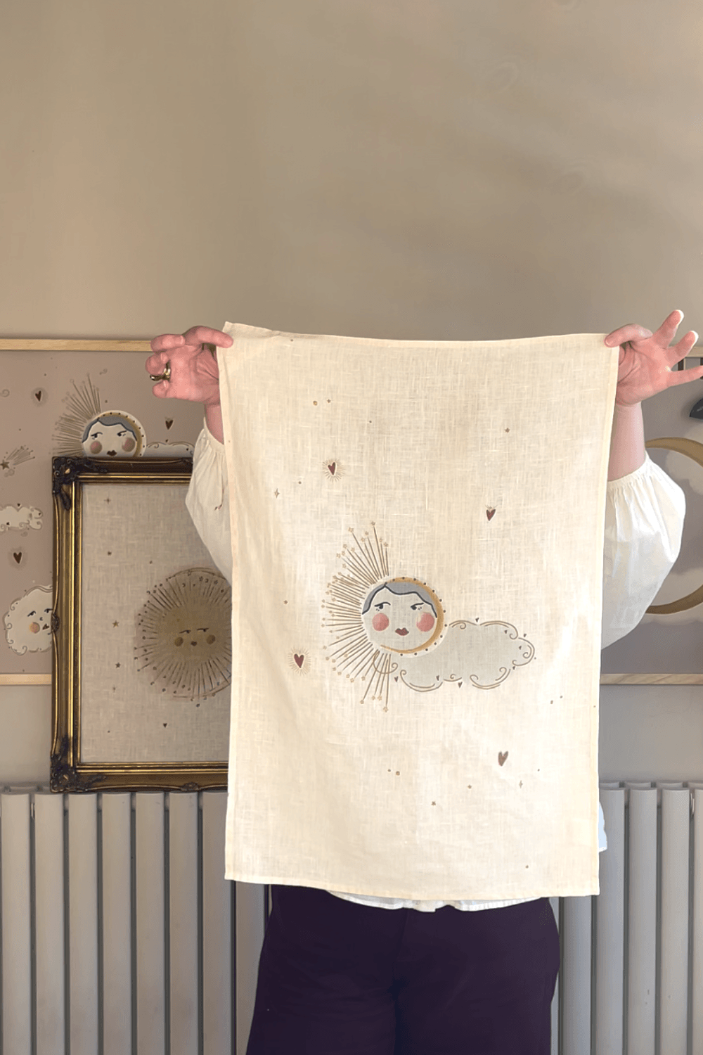 Love Sun Linen Tea Towel