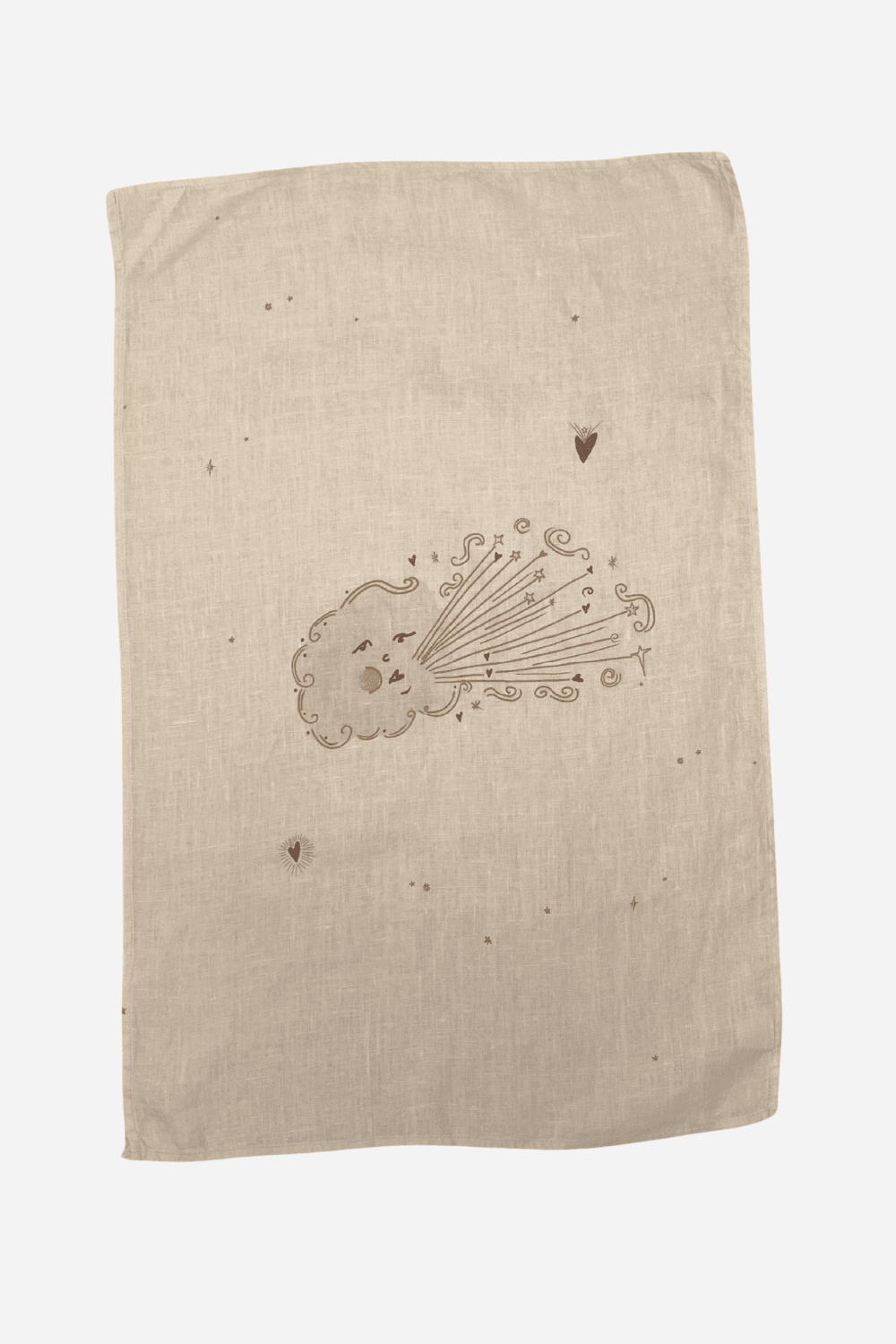 Love Cloud Linen Tea Towel