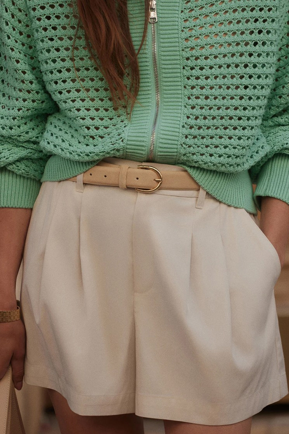 Tansy Woven Short 3" in Ivory