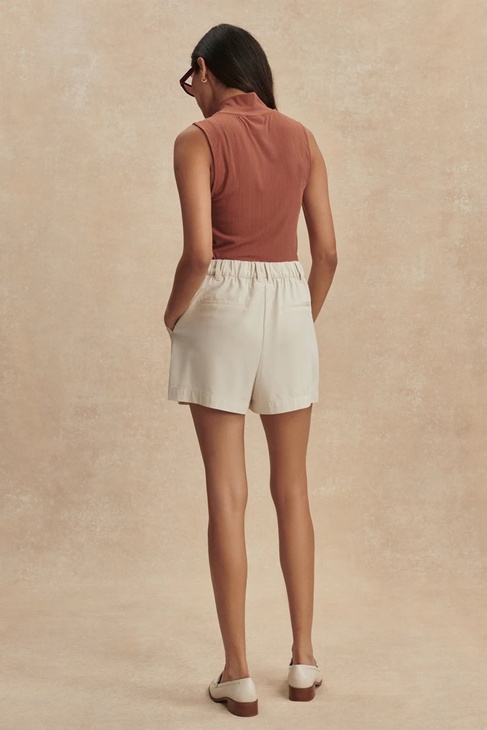 Tansy Woven Short 3" in Ivory