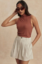 Tansy Woven Short 3" in Ivory