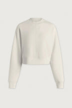 Tasmin Cropped Sweat in Snow White