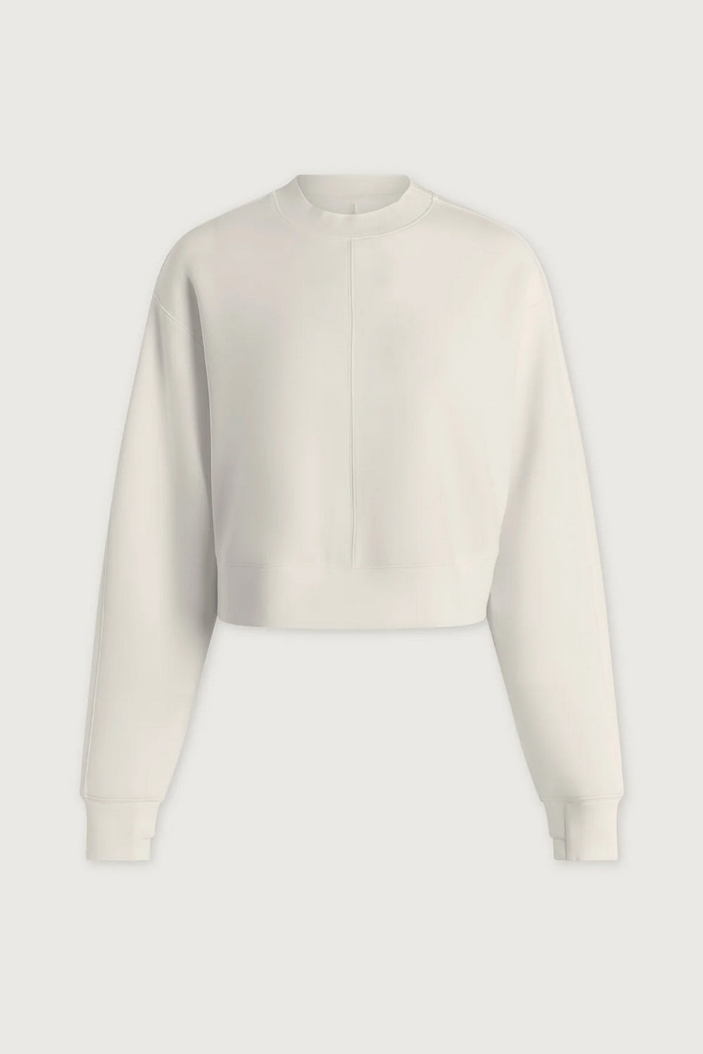 Tasmin Cropped Sweat in Snow White