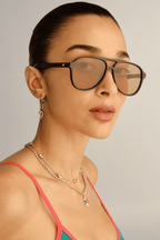 Tragic Magic Sunglasses - Black/Tan Tint