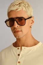 Tragic Magic Sunglasses - Black/Tan Tint