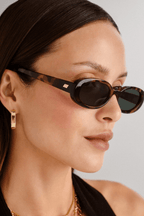 Outta Love Sunglasses - Tort/Green