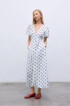 Melissa Linen Dress in Melissa Print