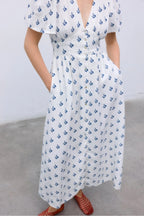 Melissa Linen Dress in Melissa Print
