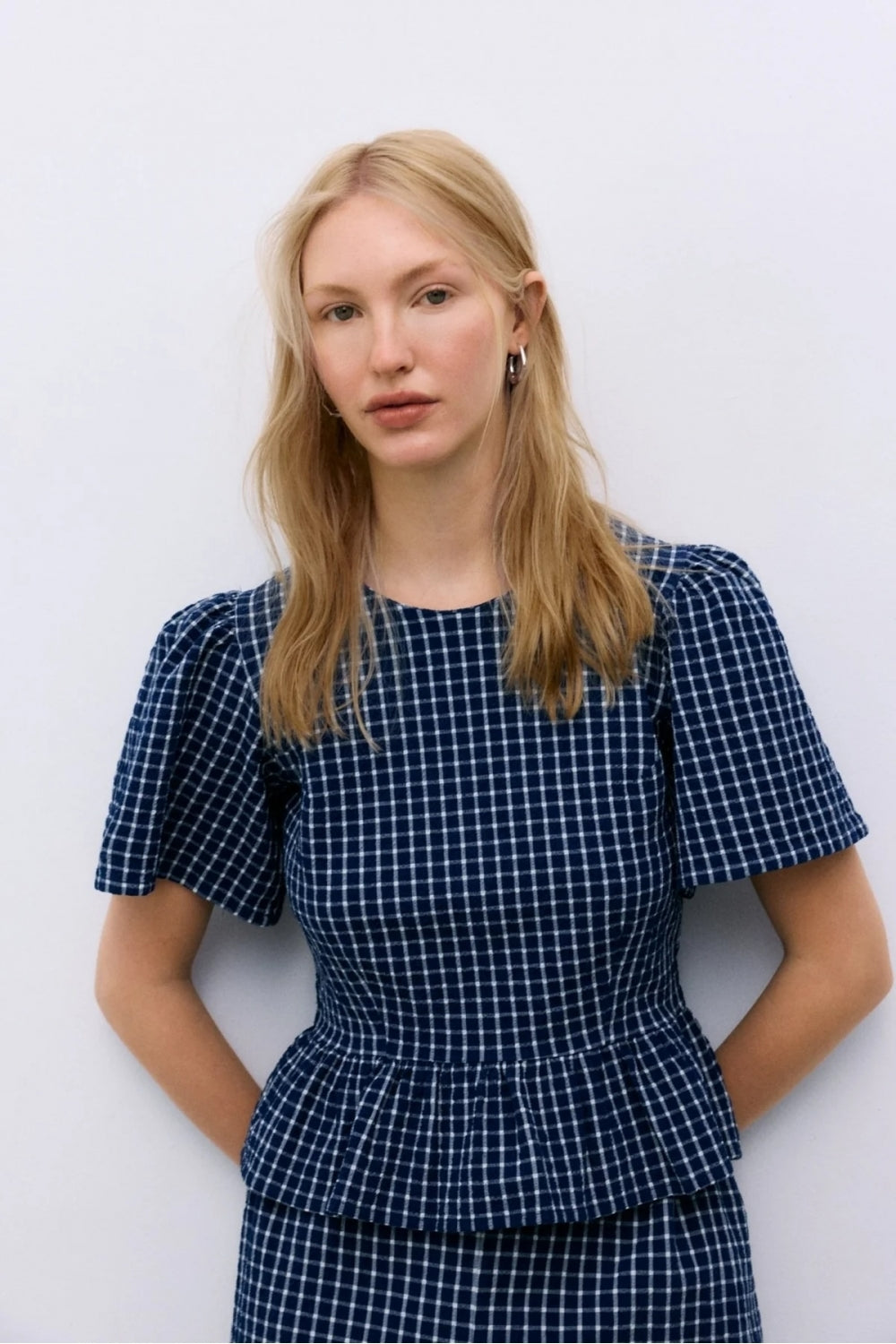 Jasmine Top in Summer Midnight Checks