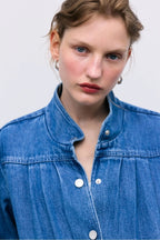 Tencel Jacket in Mid Denim