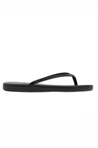Saionara Leather Flip Flop in Black