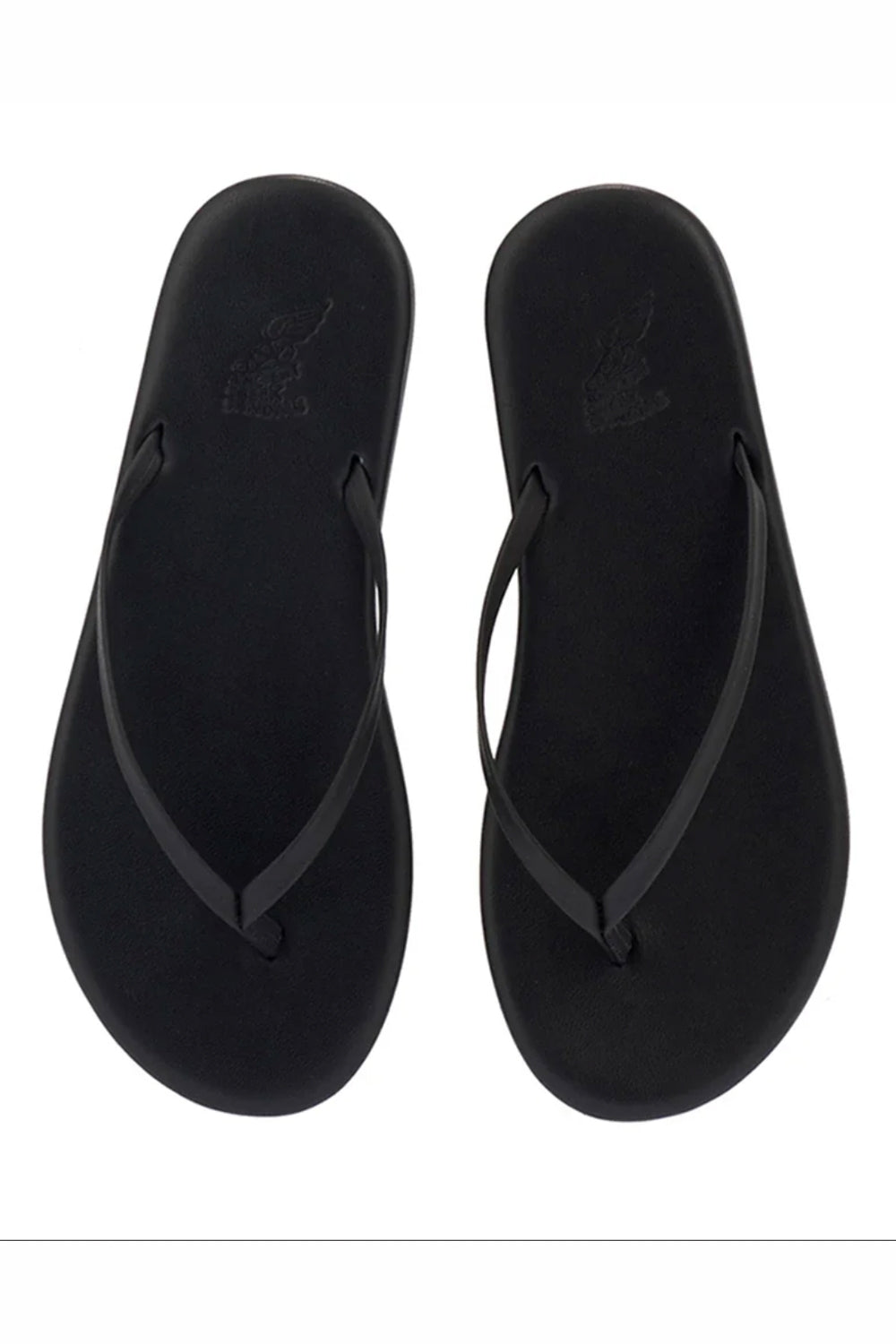 Saionara Leather Flip Flop in Black