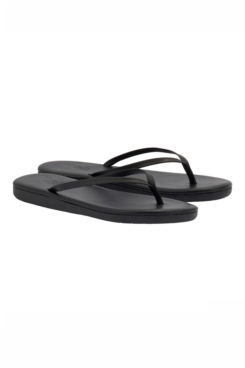 Saionara Leather Flip Flop in Black