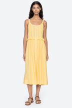 Alberte Solid Tank Dress in Yellow