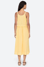 Alberte Solid Tank Dress in Yellow