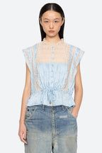 Ethel Solid Top in Blue