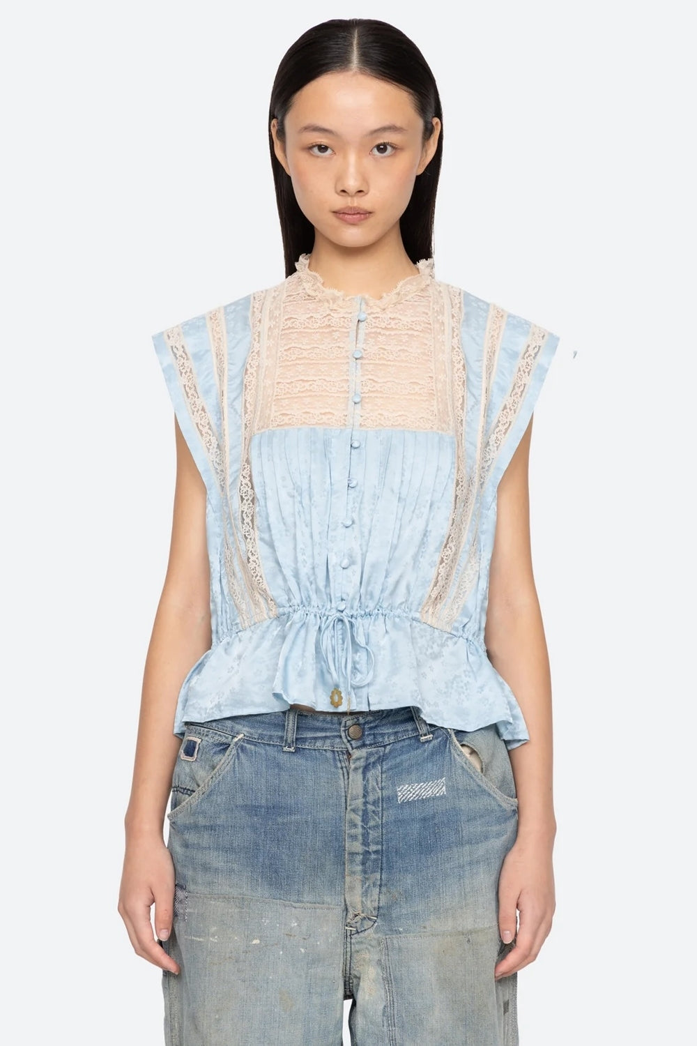 Ethel Solid Top in Blue