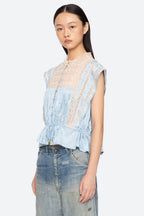 Ethel Solid Top in Blue
