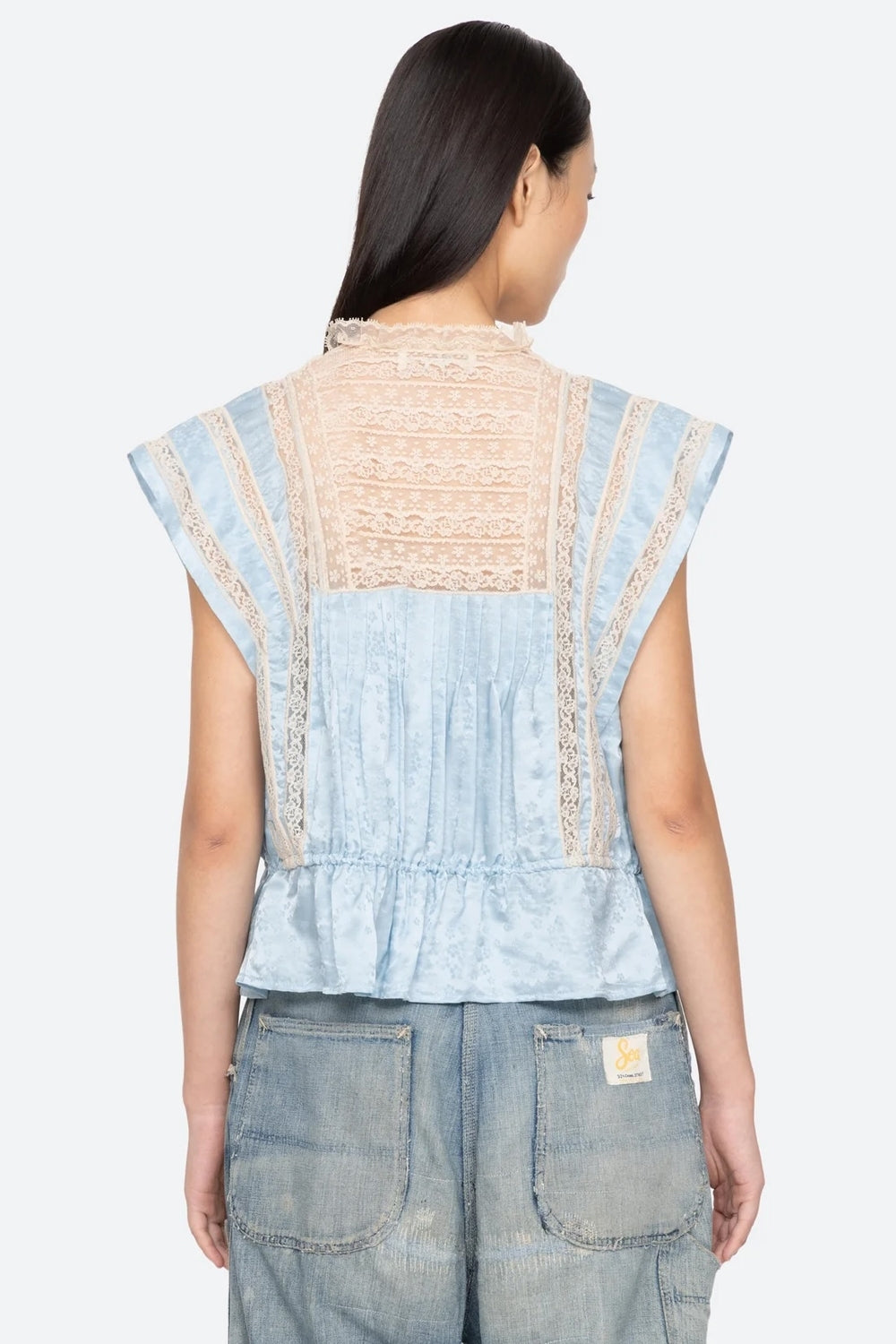 Ethel Solid Top in Blue