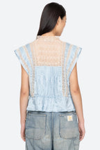 Ethel Solid Top in Blue
