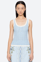 Georgia Knit Tank in Blue