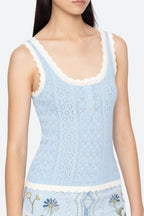 Georgia Knit Tank in Blue