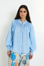 Tulipan Blouse in Azul