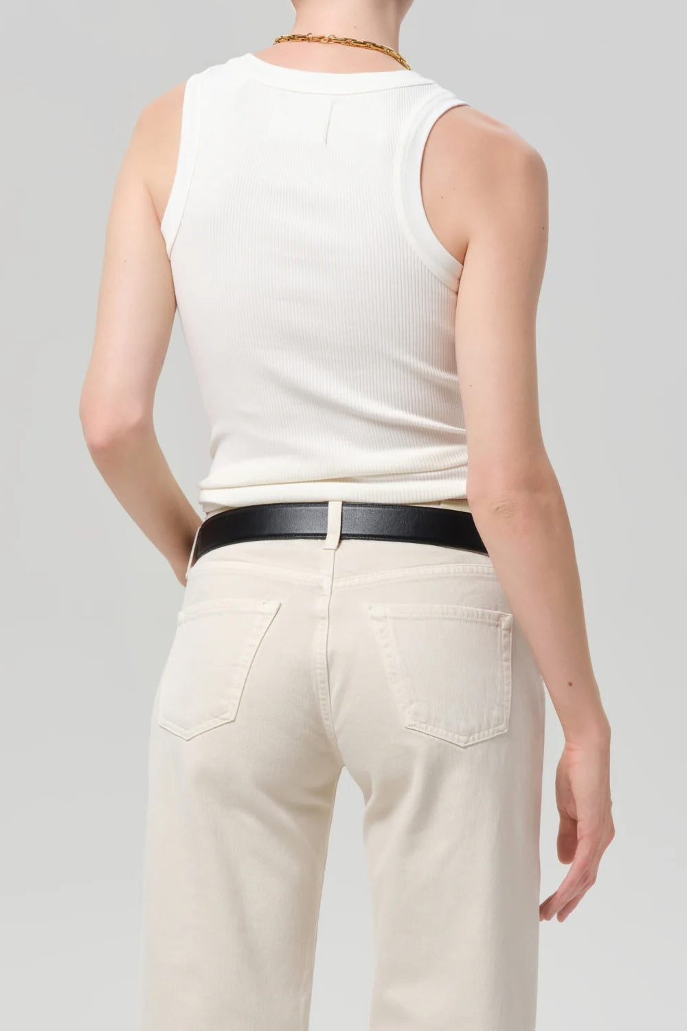 Isabel Rib Tank in Pashmina