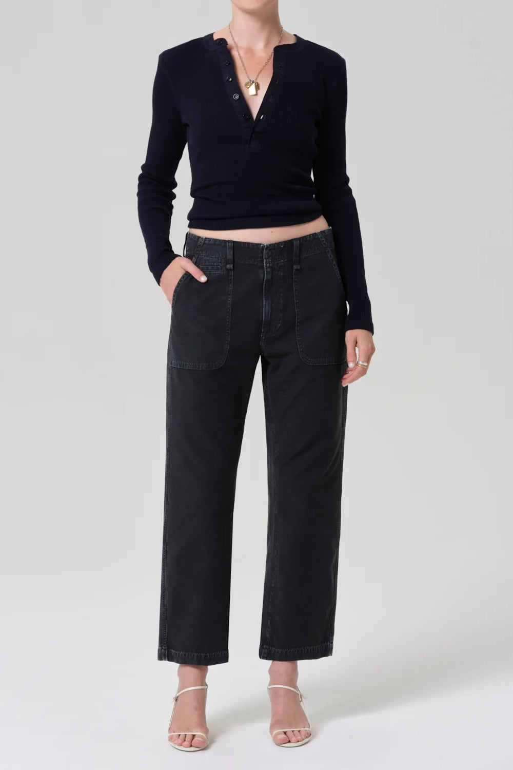 Winslow Utility Pant in Washed Black