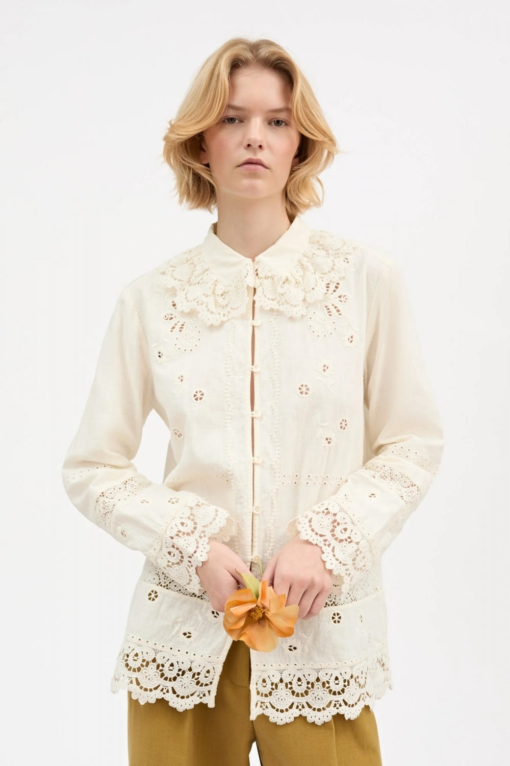 Tallulah Shirt in Antique White