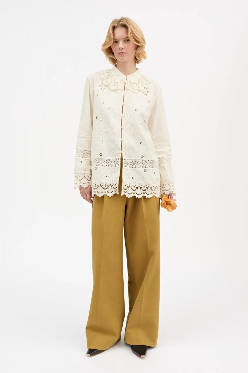 Tallulah Shirt in Antique White