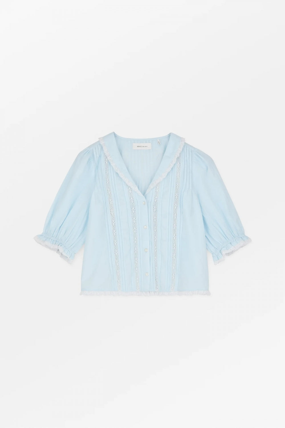 Magnolia Short Sleeve Blouse in Light Blue