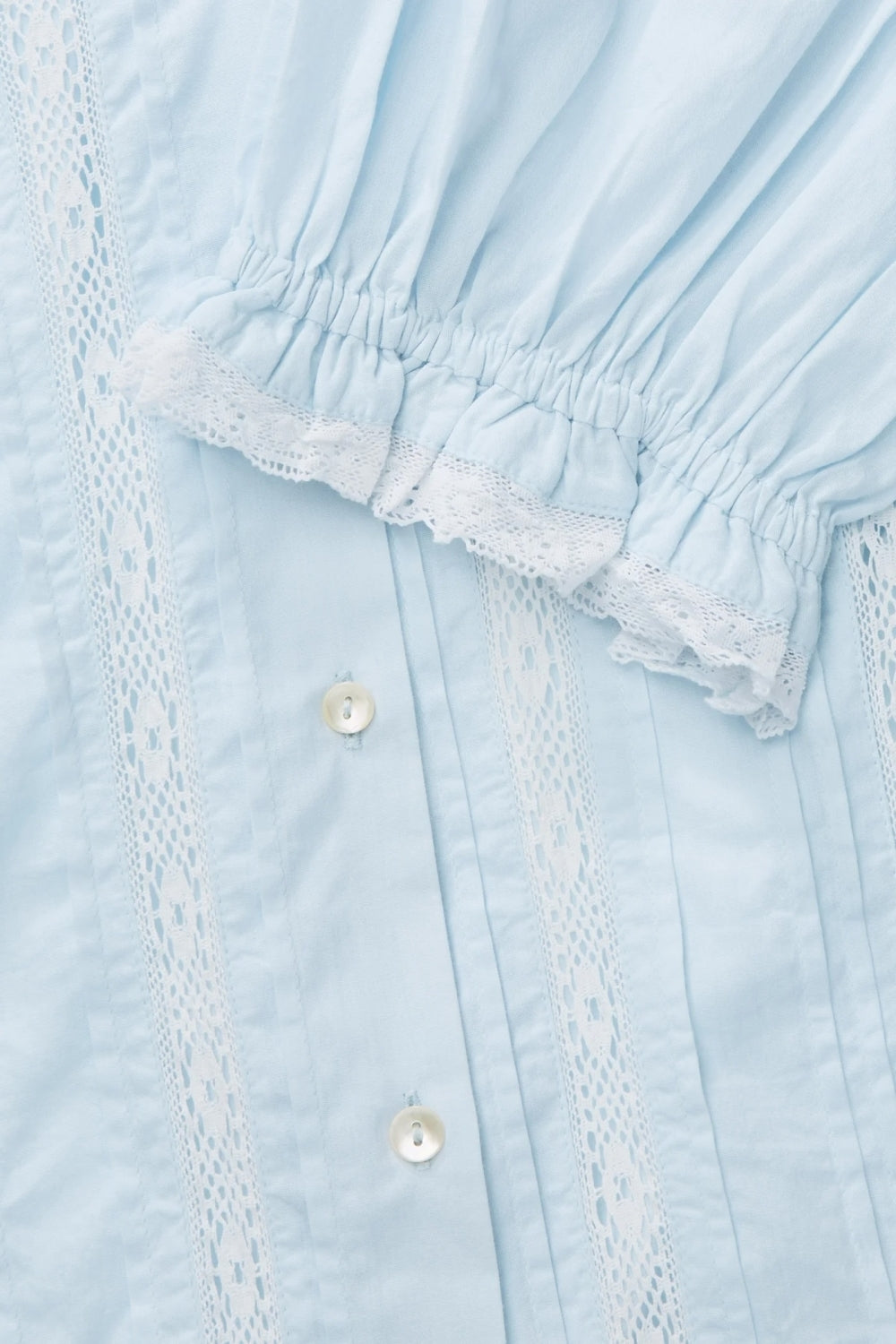 Magnolia Short Sleeve Blouse in Light Blue