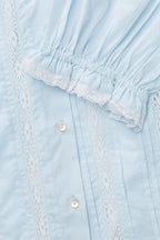 Magnolia Short Sleeve Blouse in Light Blue