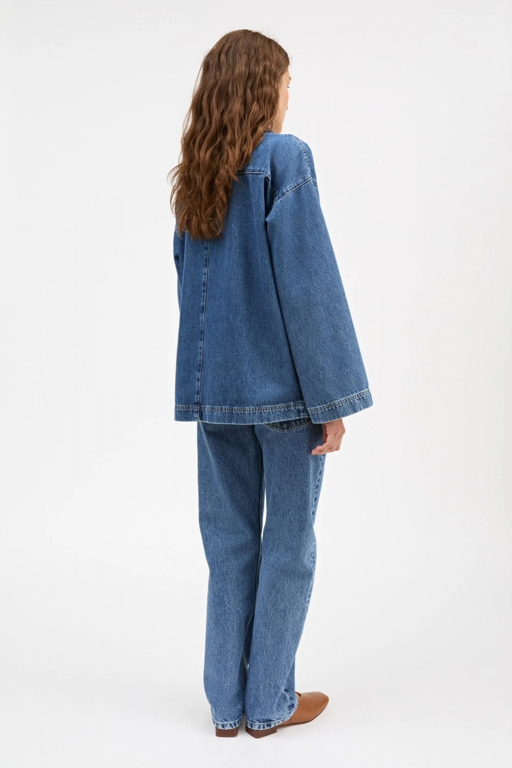 Norma Blouse in Slouchy Blue