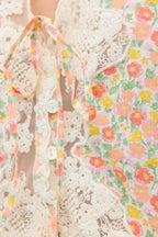 Ursula Top in Katie Floral Cream