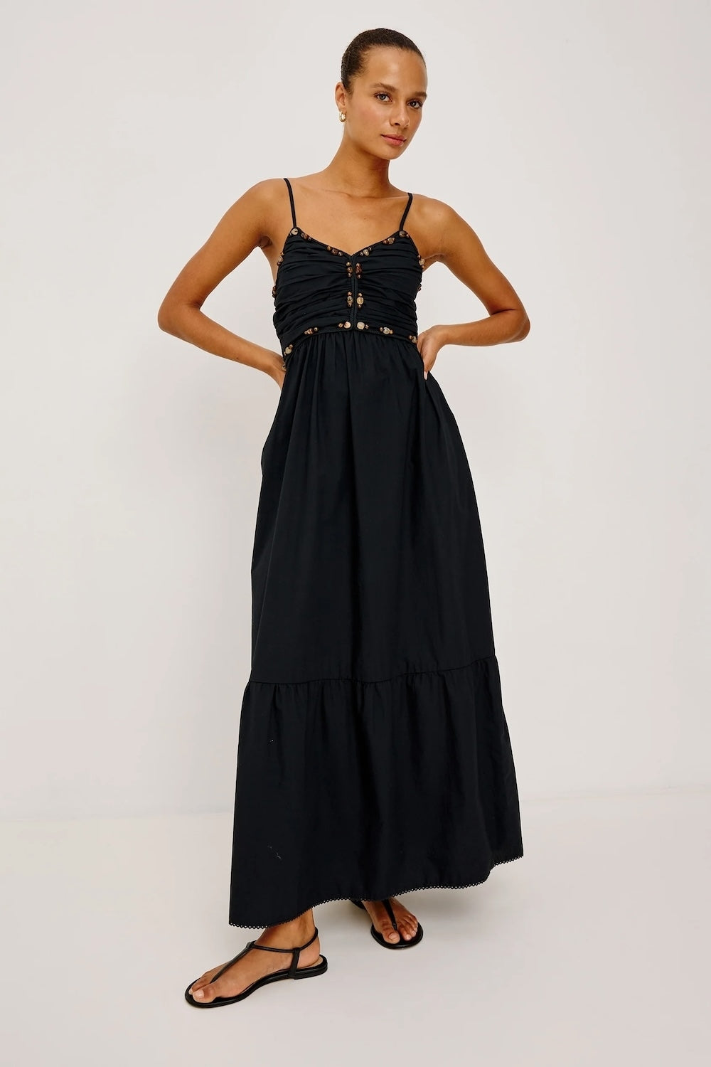 Ivana Maxi Dress in Black