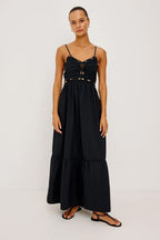 Ivana Maxi Dress in Black