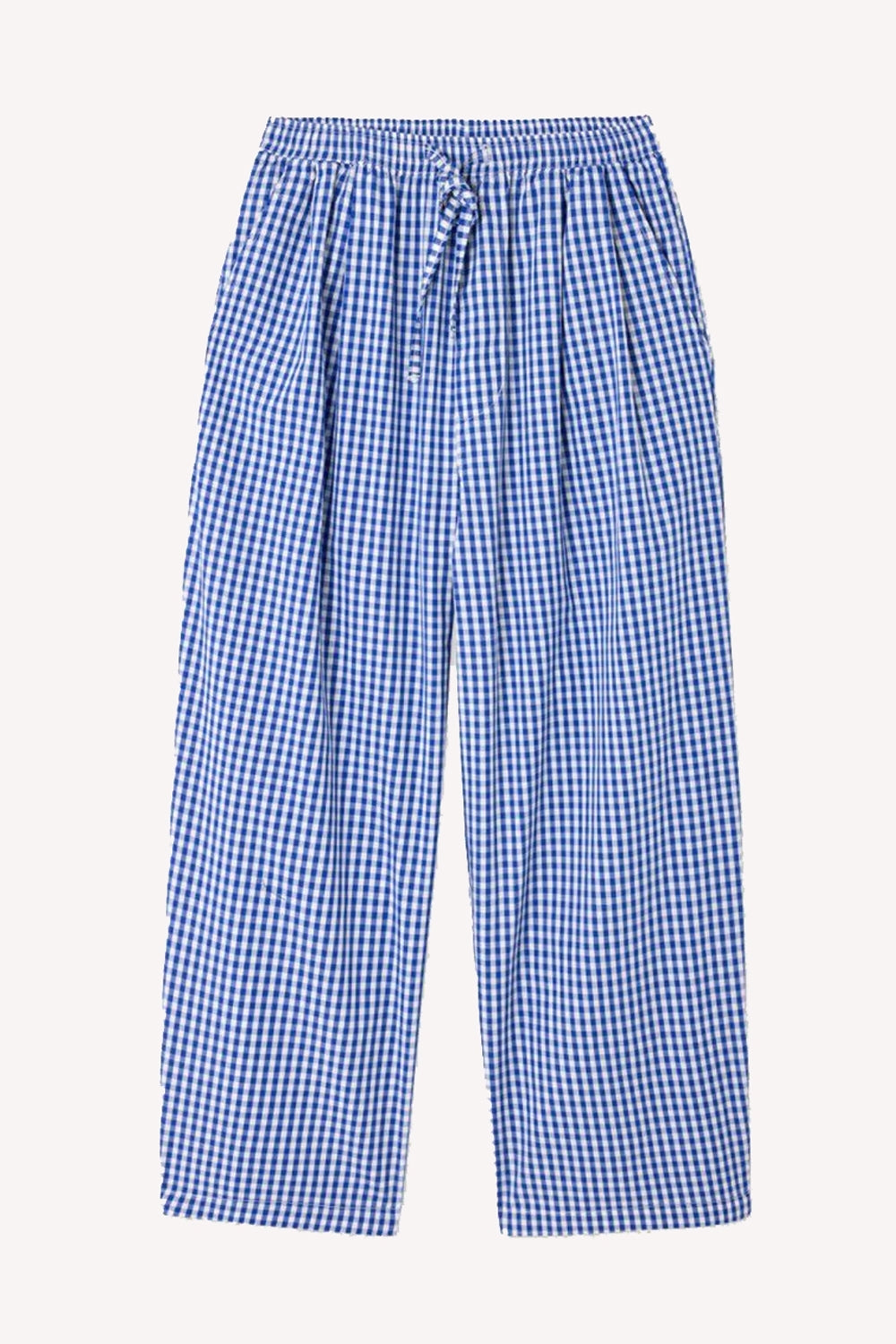Ekirow Check Trousers in Vichy Blue