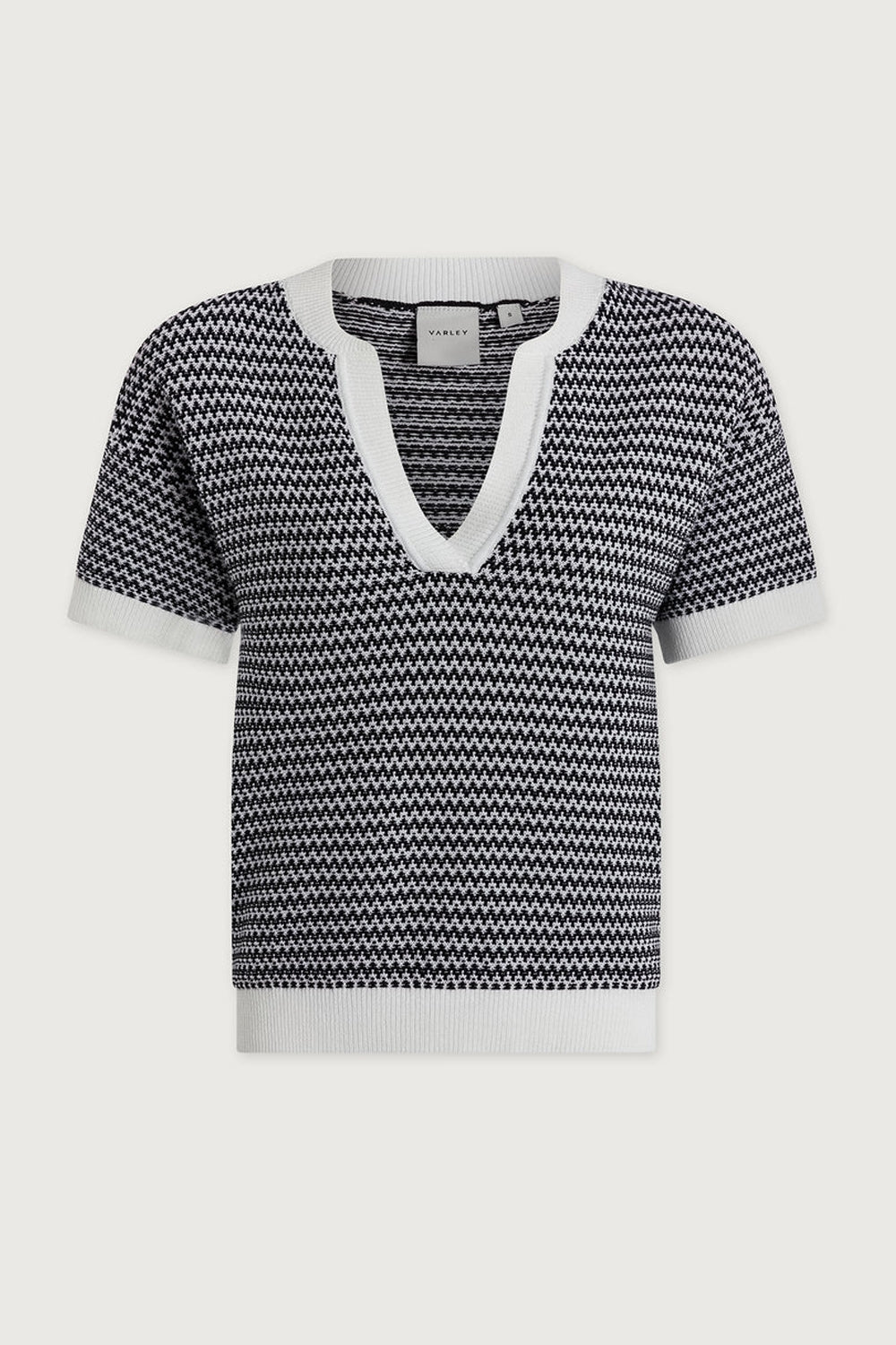 Dora Knit Top 2.0 in Snow White/Black