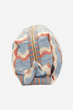 Quilted Wash Bag in Wiggle Sky