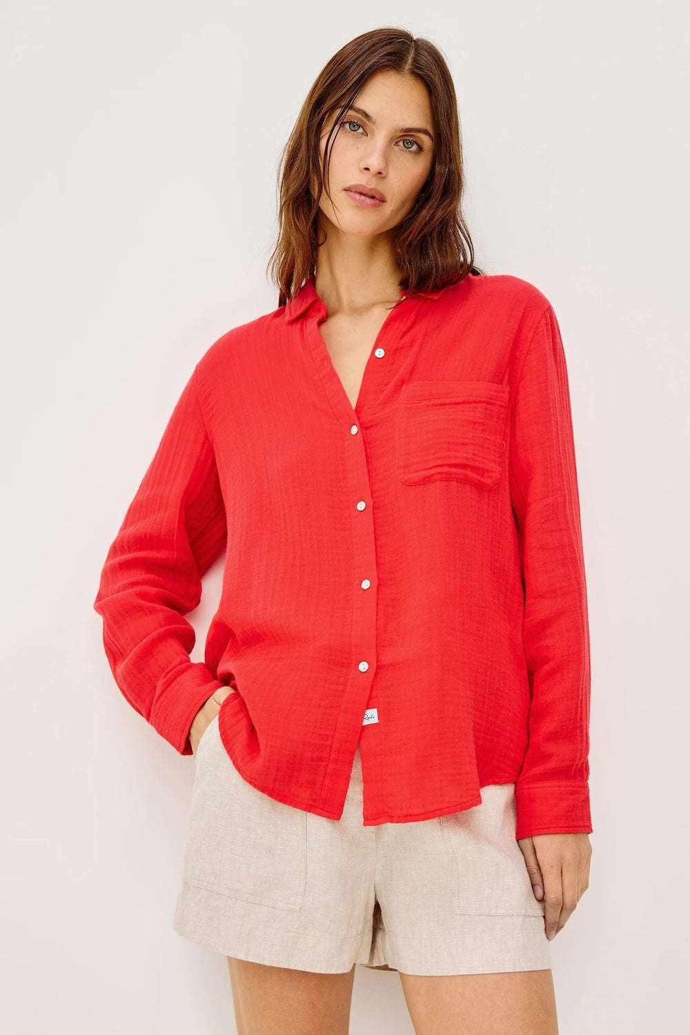 Ellis Shirt in Cherry
