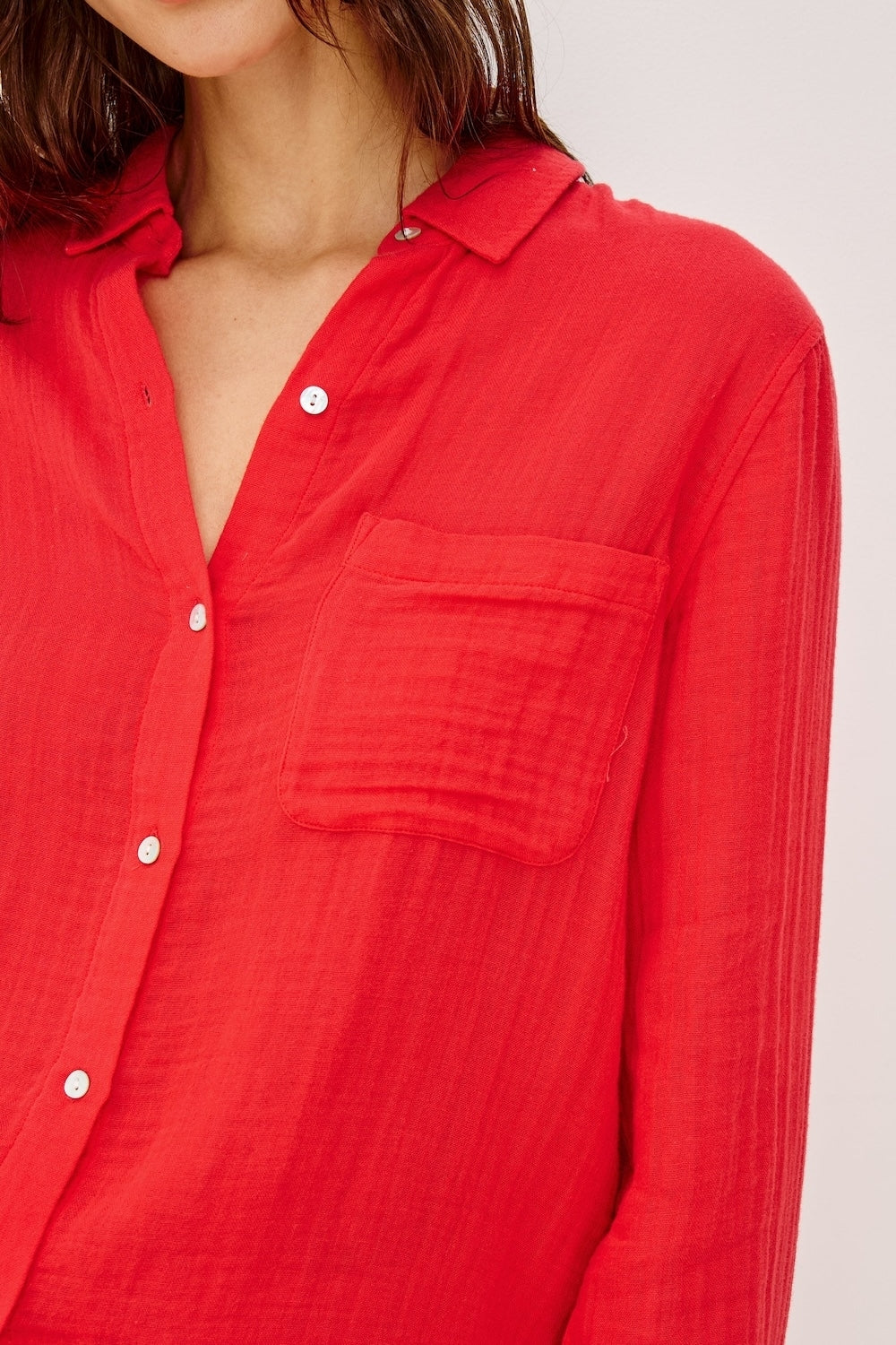 Ellis Shirt in Cherry