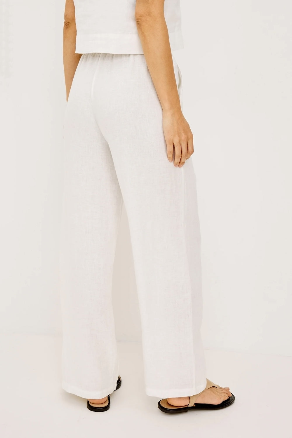 Emmie Linen Trousers in White