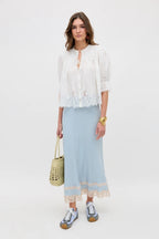 Erika Cotton Top in Ivory