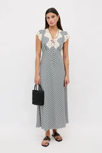 Amari Beth Check Midi Dress