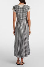Amari Beth Check Midi Dress