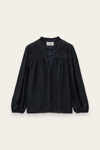 BA&SH Cessia Loose Fitting Shirt in Blue