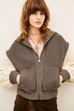 BA&SH Essen Cardigan in Chamois