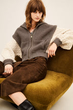 BA&SH Essen Cardigan in Chamois